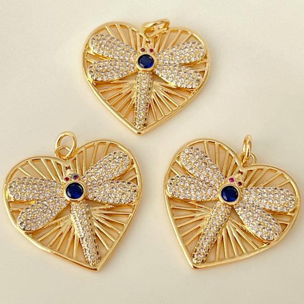 Copy Pave Colorful Butterfly Charm