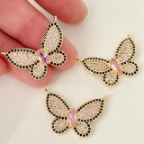 Pave Colorful Butterfly Charm