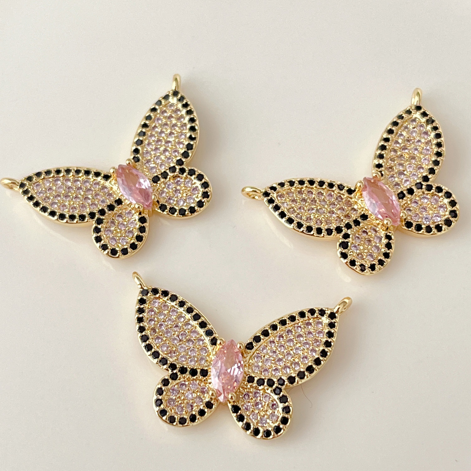 Pave Colorful Butterfly Charm