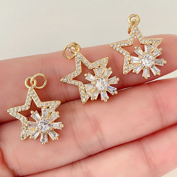 Pave star charm
