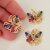 Pave Colorful Butterfly Charm