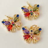 Pave Colorful Butterfly Charm