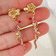 Pave snake earrings