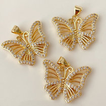 Pave Butterfly Charm