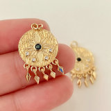 Round tassel eye charm