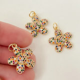 Colorful flower charm