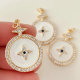 White enamel star charm