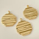 Metal wave charm