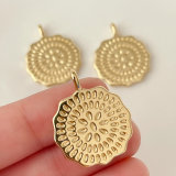 Metal round charm
