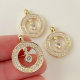 Pave round charm