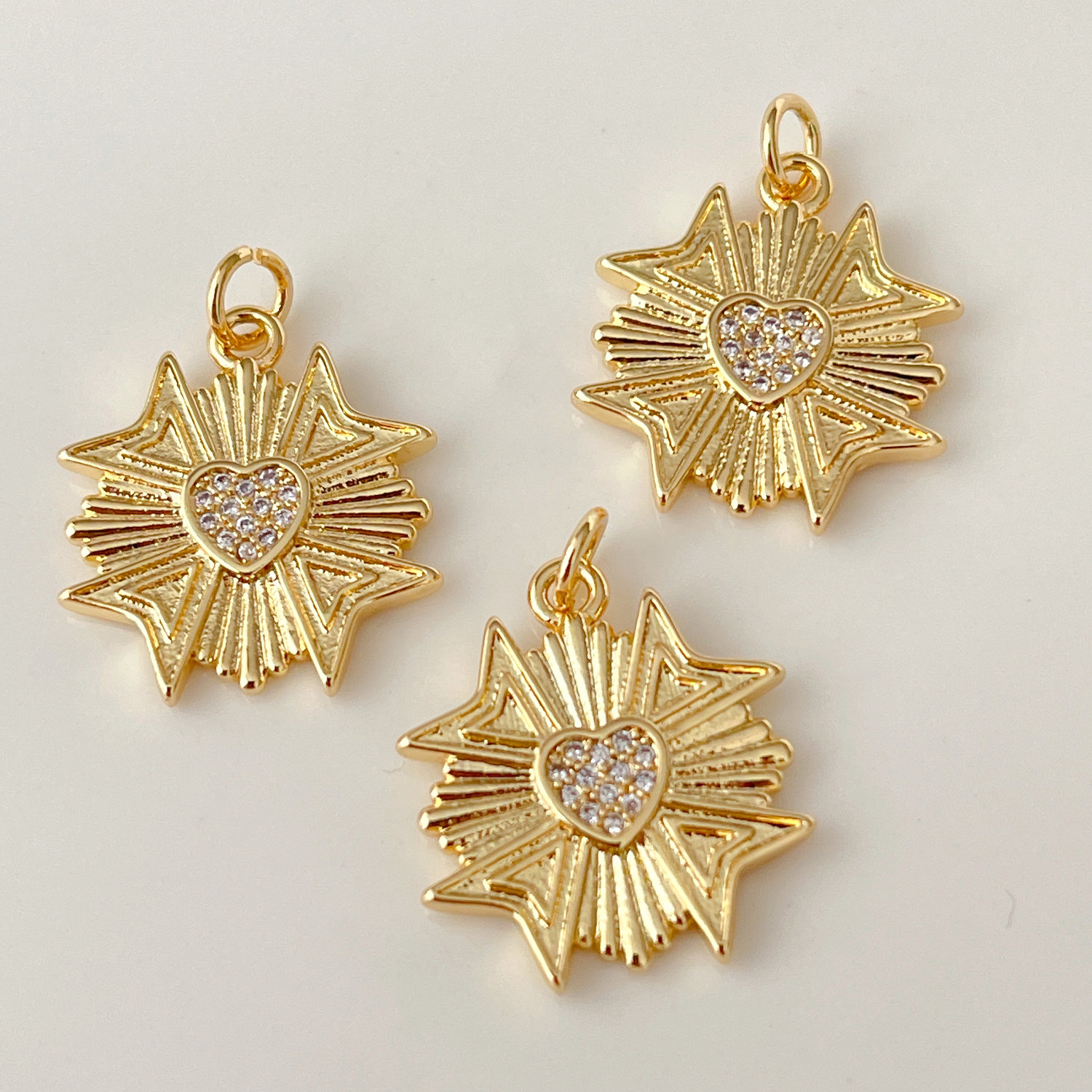 Star heart charm
