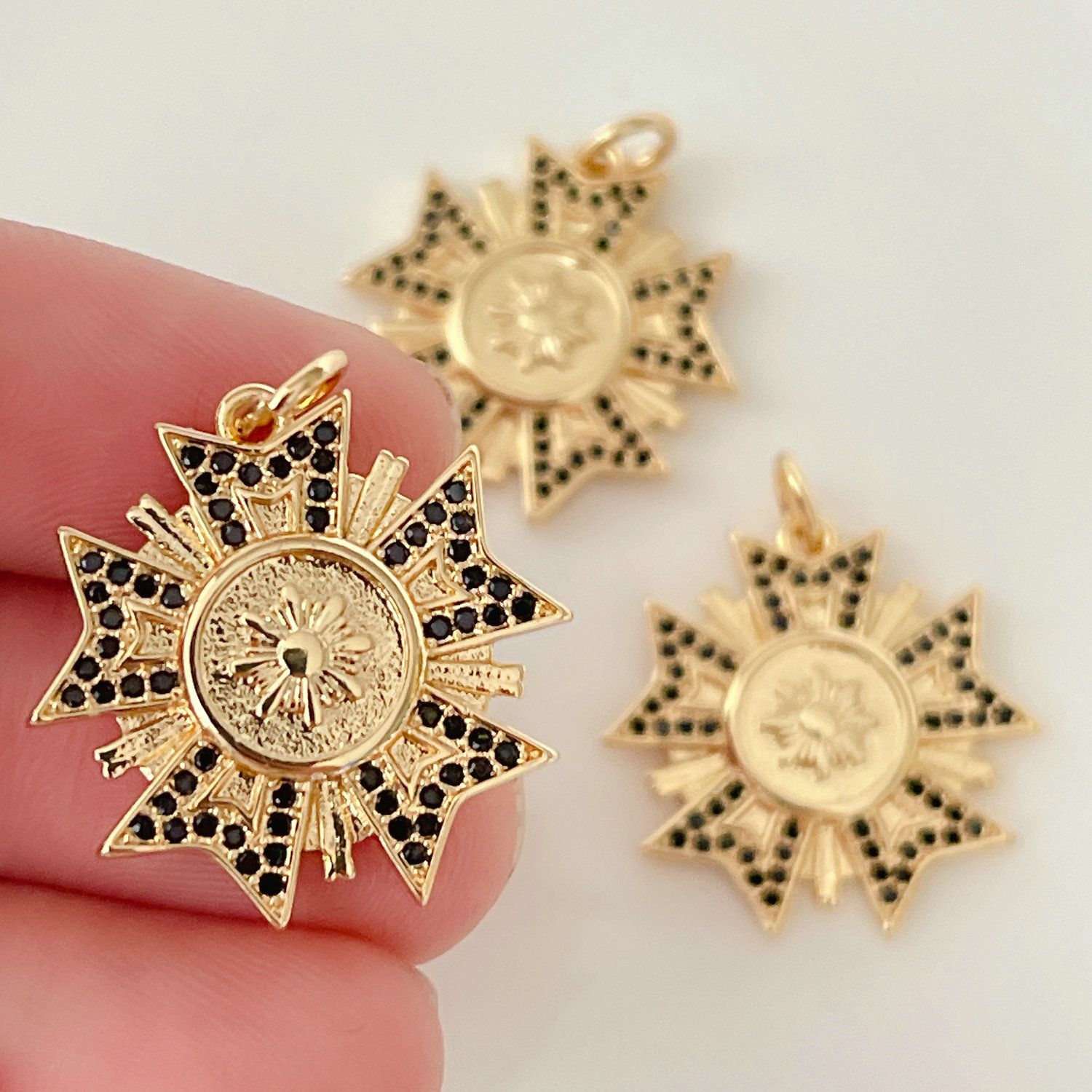 Black star charm