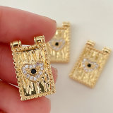 Square eye charm