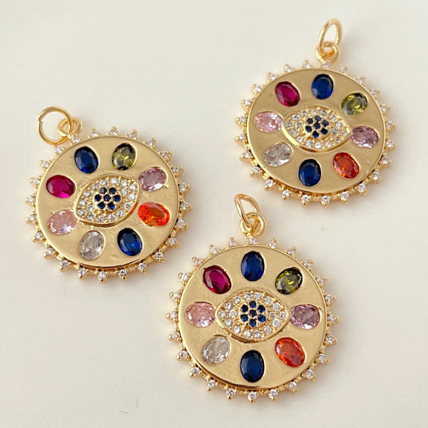 Colorful eye charm
