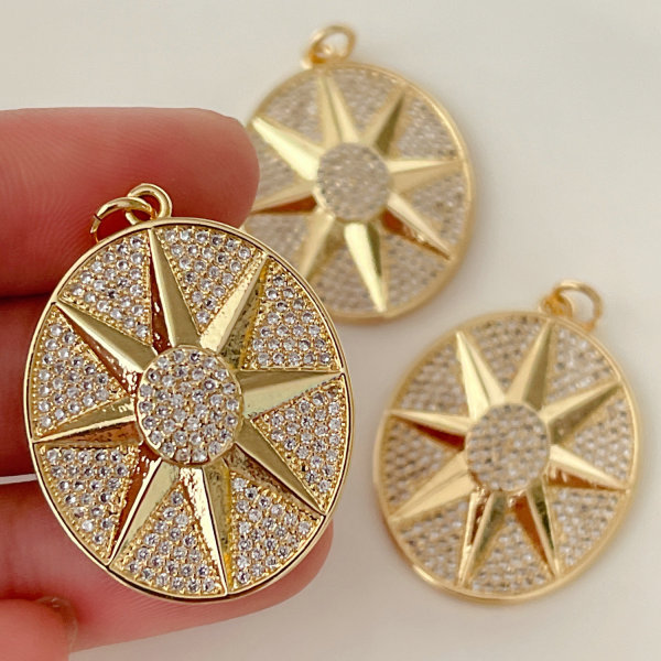 Pave star charm