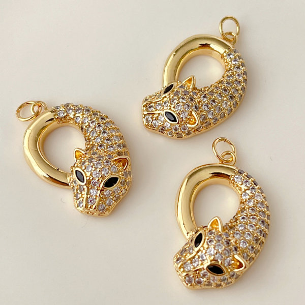 Pave Leopard charm
