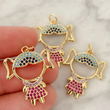 Colorful girl charm