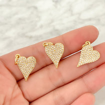 Pave heart charm