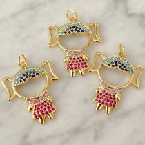 Colorful girl charm