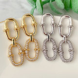 Fashin zircon earrings