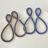 Blue zircon 8 worlds earrings