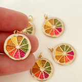 Colorful orange pendant