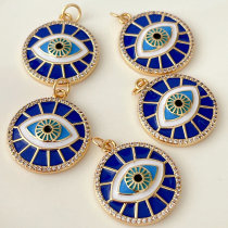 Blue evil eye pendant