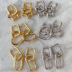Star heart charm hoops earrings