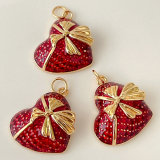Red enamel pendant