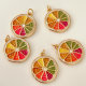 Colorful orange pendant