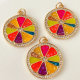Colorful orange pendant