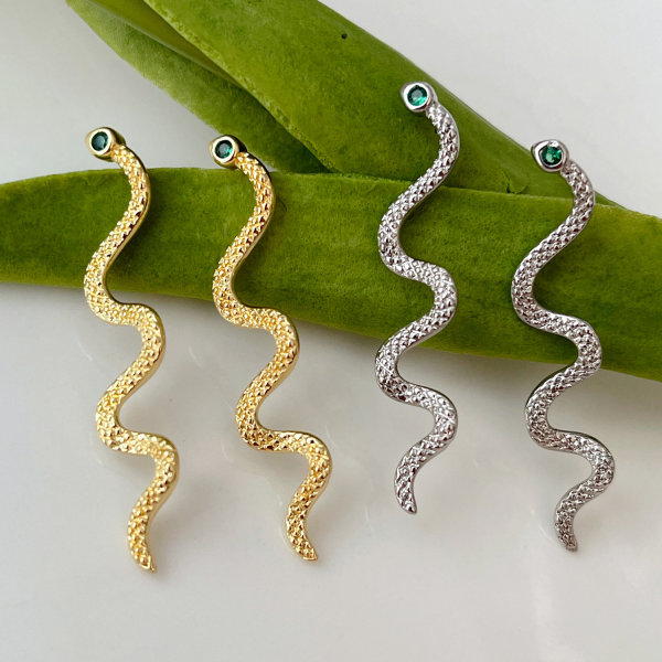 Snake earrings