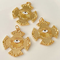 Cross eye pendant