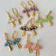Pave mushroom charm hoops