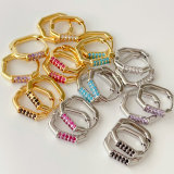 U hoops earrings