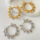 Pearl hoop earrings