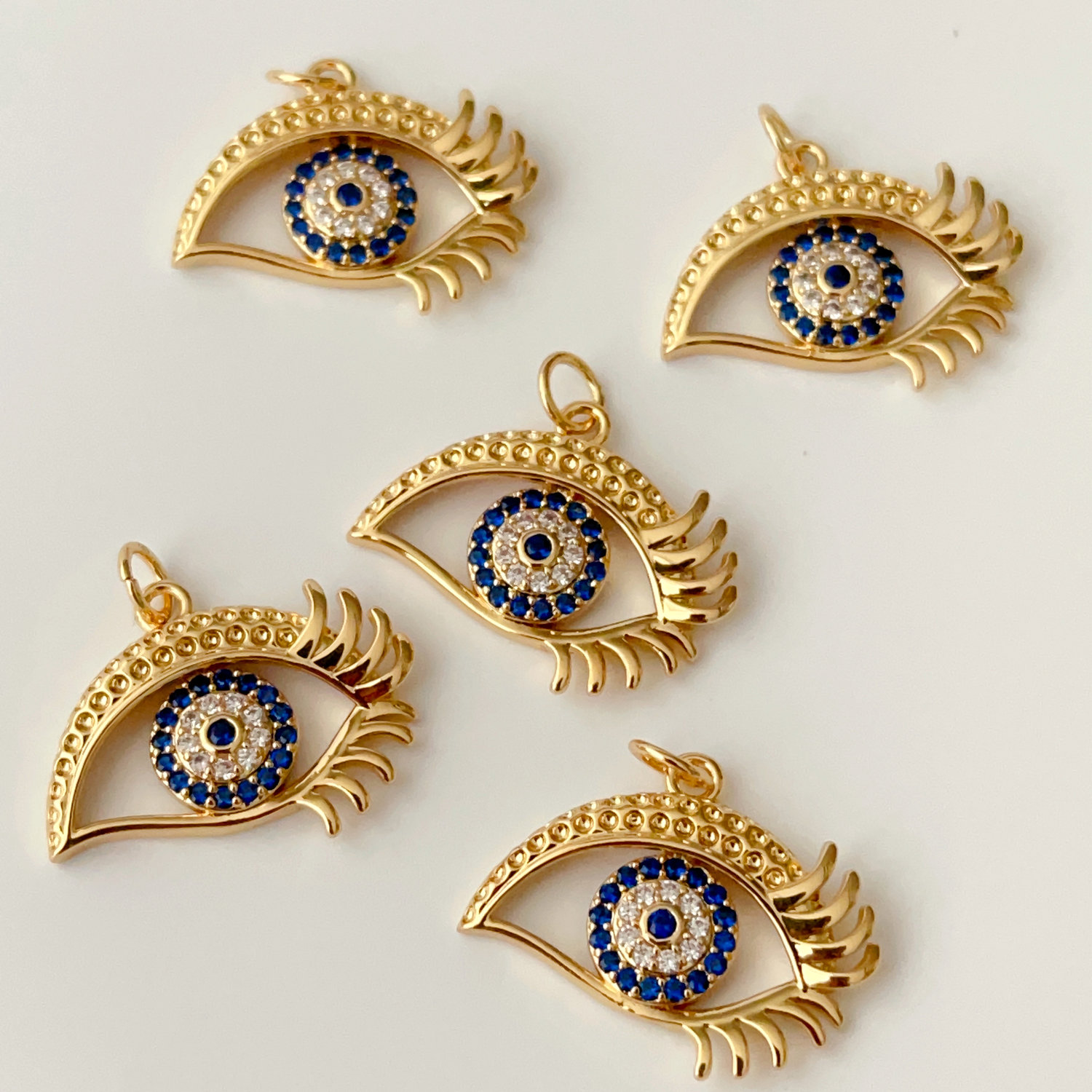 Pave eyelash Pendant