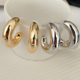 Fat metal earrings