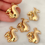 Pave squirrel charm