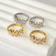 Pave zircon hoops earrings