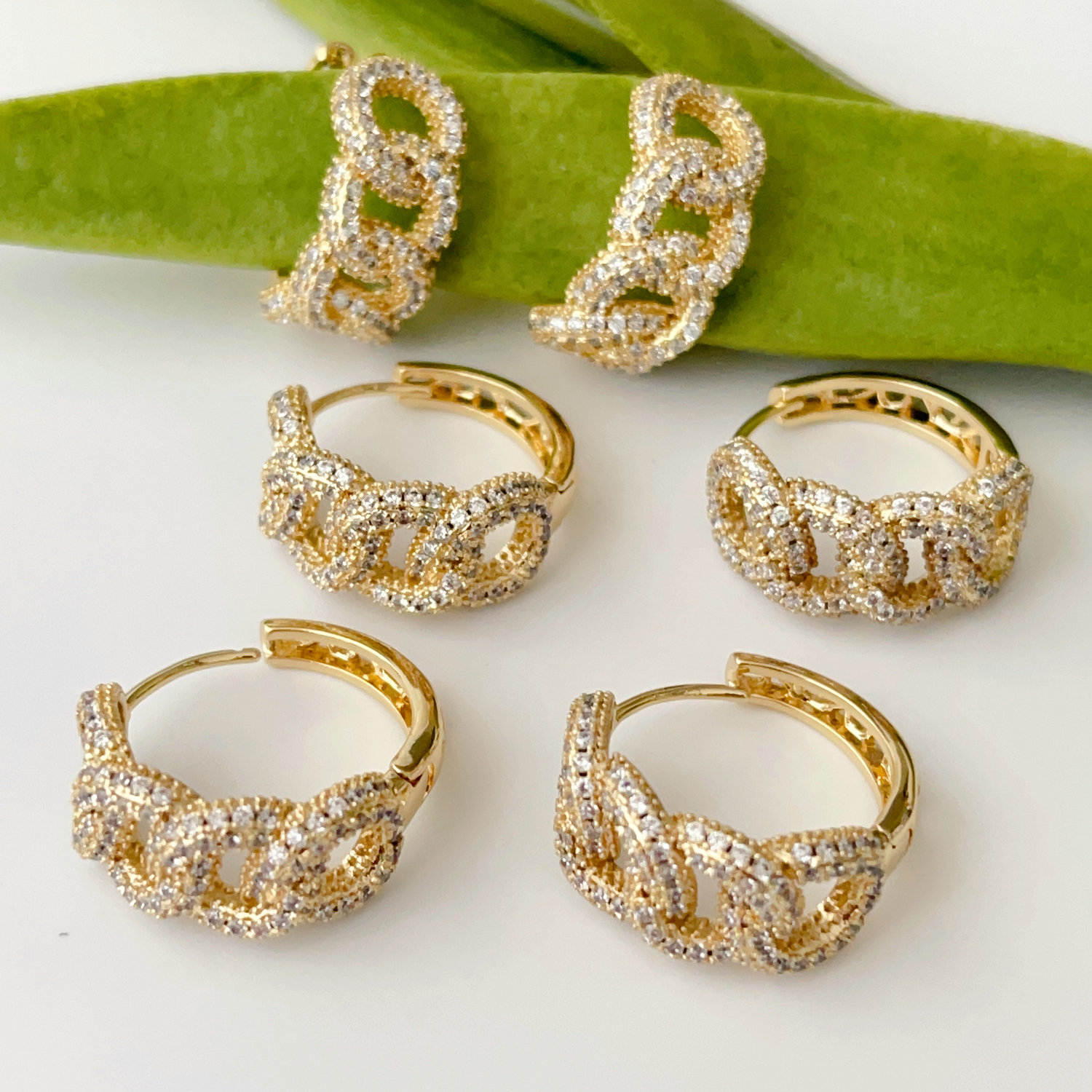 Chain earrings
