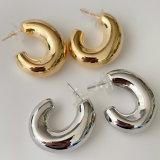 Fat metal earrings