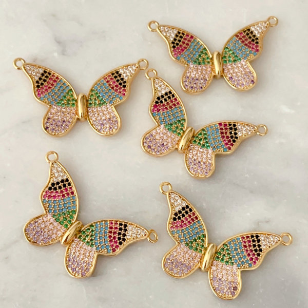 Pave Butterfly pendant