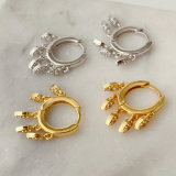 Charms hoops earrings