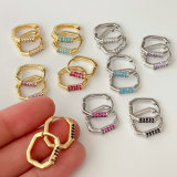 U hoops earrings