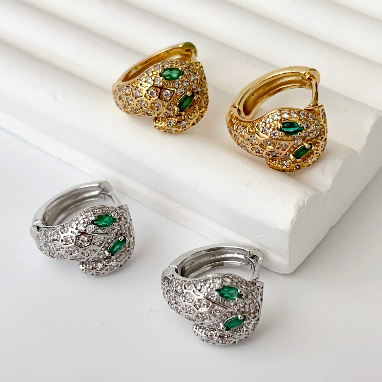 Snake earrings