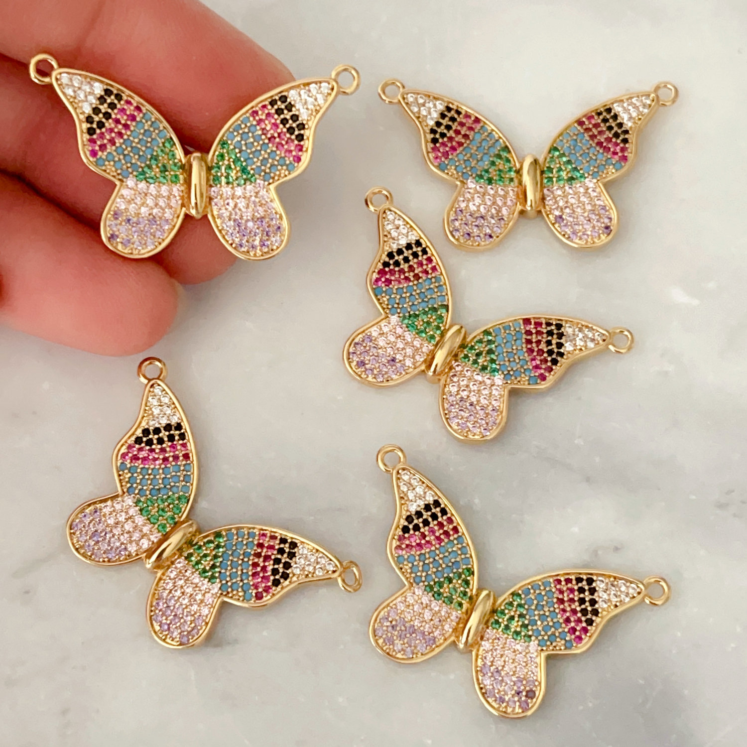 Pave Butterfly pendant