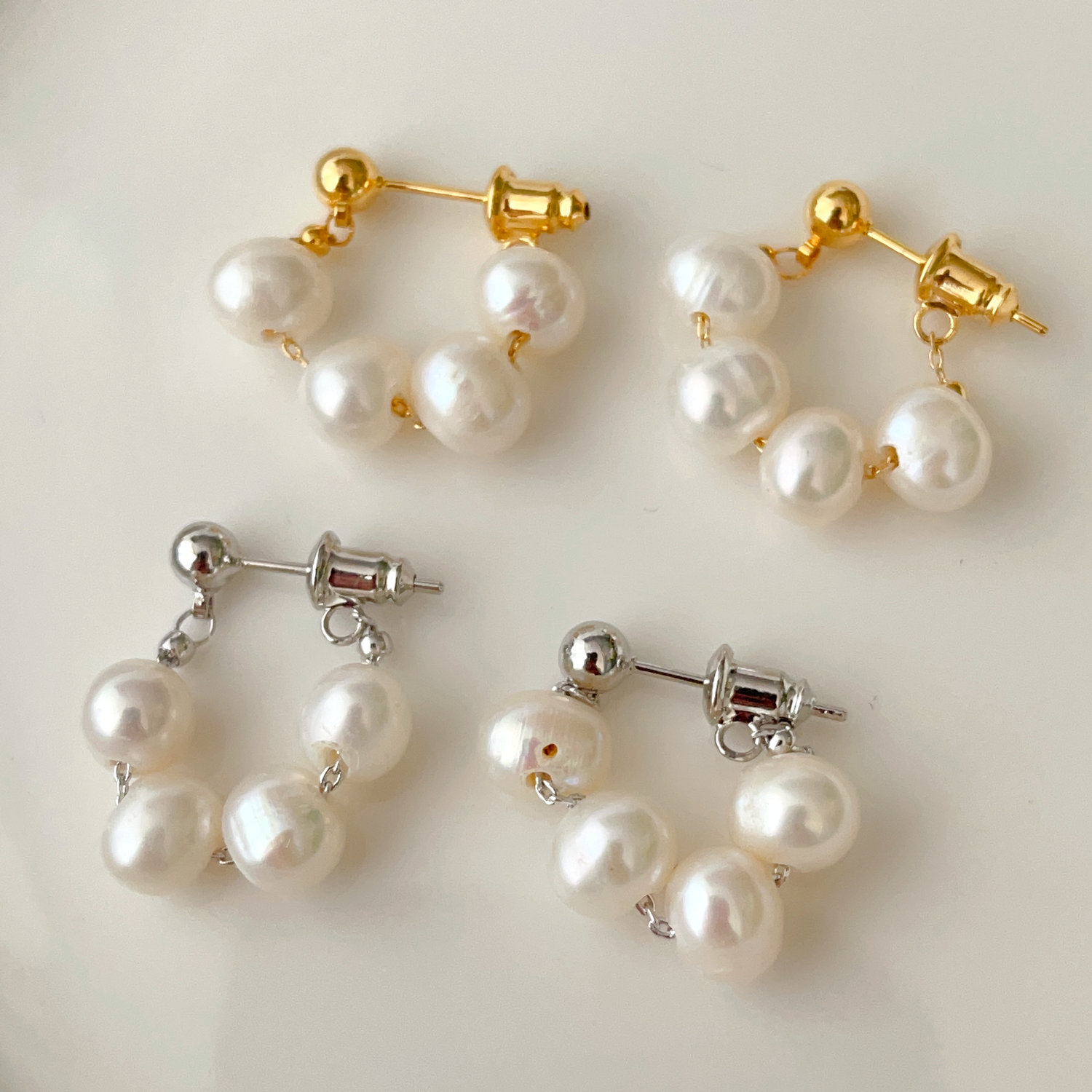 Pearl earrings