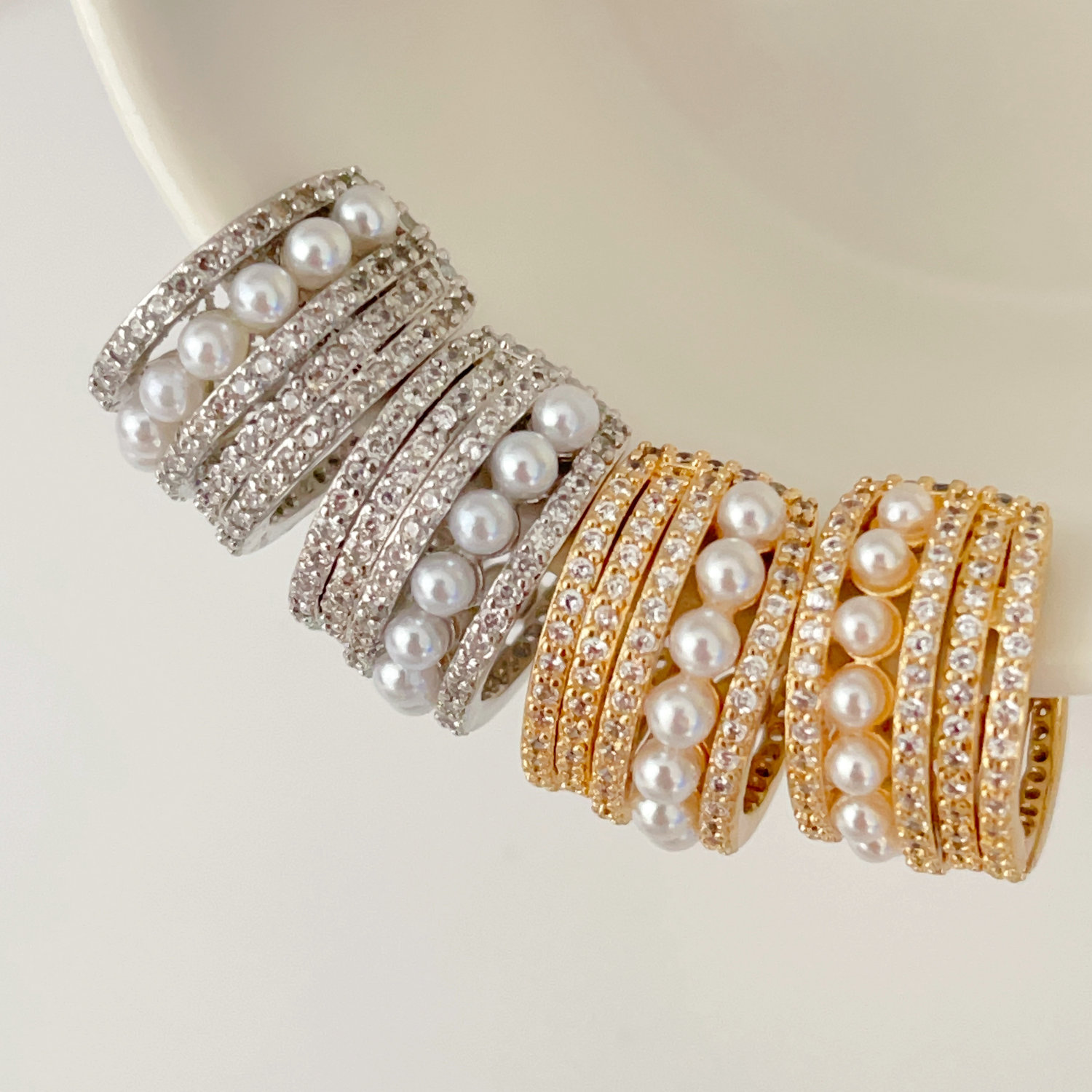 Pave ear cuff ( price by pair )