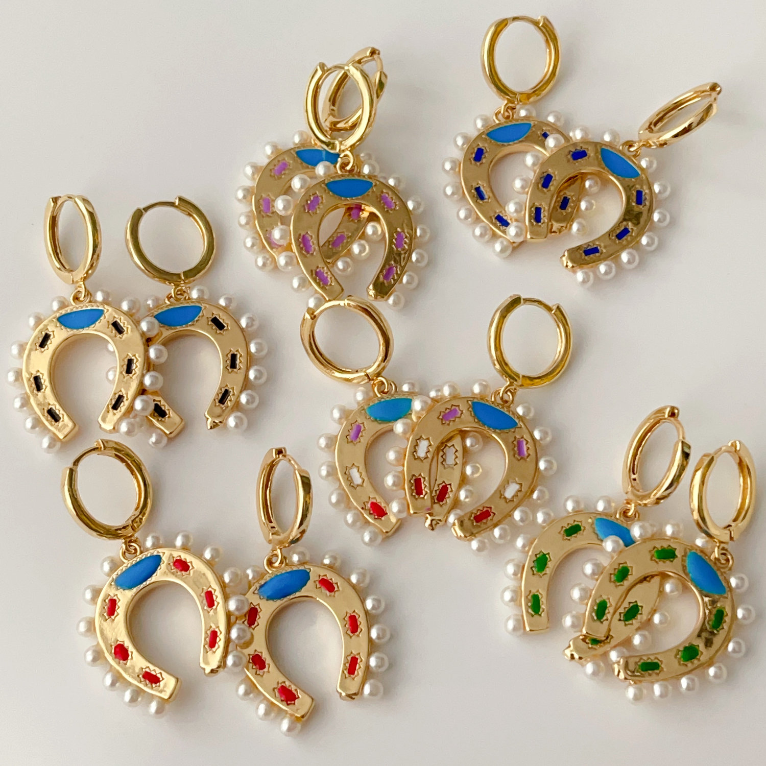 U drop earrings